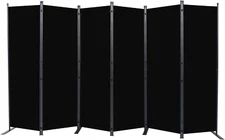 Room Divider 6FT Portable Room Dividers and Folding Privacy Screens, 132'' W Fab