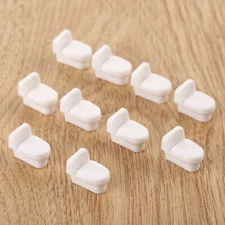 10pcs 1:50 Scale Bath Tub Toilet Washstand DollHouse Miniature Bathroom Suite