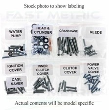Complete engine gasket kit (15 pieces) ATHENA for SUZUKI RMX 250 cc engine from 1997 to 1998