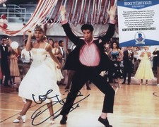 OLIVIA NEWTON-JOHN SIGNED AUTOGRAPHED COLOR GREASE PHOTO BAS BECKETT COA
