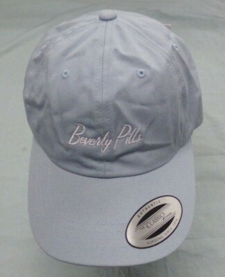 Authentic Classics Yupoong Beverly Pills Light Blue Trucker Baseball Hat NEW