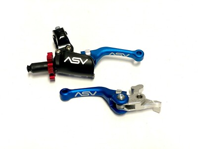 ASV C6 Shorty Pro Pack Brake & Clutch Lever Blue YFZ 450R