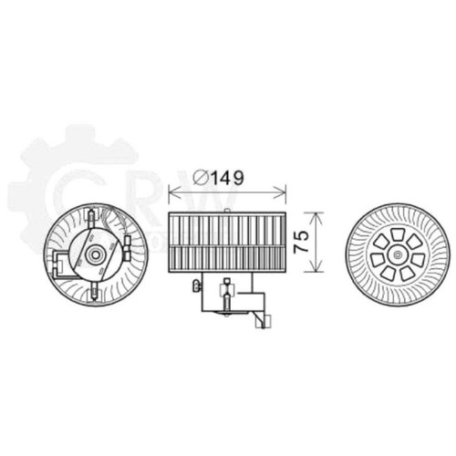 Electric Motor Interior Blower Heater Blower Motor For Mercedes A-Class W168