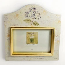 Cheri Blum Floral Wood Picture Frame Beauty in Full Bloom 6” x 4” Hydrangrea NIB
