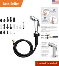 Dual Function Kitchen Sink Sprayer with 17 Adapters for Custom Flow Control