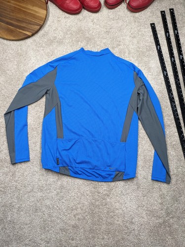 Vintage Nike Sphere Dry Running Cycling Jacket Mens XXL 2XL Blue 90s Pockets Zip - Picture 4 of 13