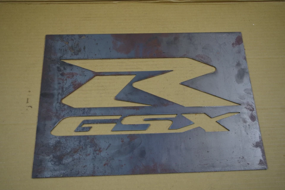 Rosti Blechtafel GSXR Logo 50 cm x 30 cm 3 Kg schwer - Bild 2 von 2