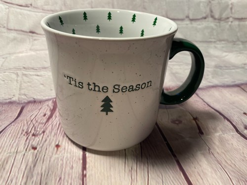 FAO Schwartz 'Tis The Season Large 20 Oz Christmas Tree Coffee Mug Green Handle - Picture 6 of 10