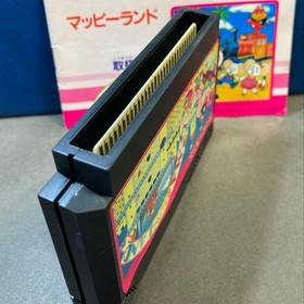 Namco Mappy-Land Famicom Game with Case and Manual Tested