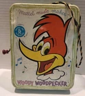 Vintage 1963 Mattel Music Maker Woody Woodpecker Tin Litho Crank Toy WORKS