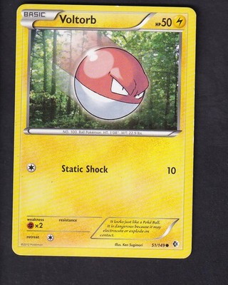 Voltorb 51/149 Common Boundaries Crossed Pokemon Lightly Played