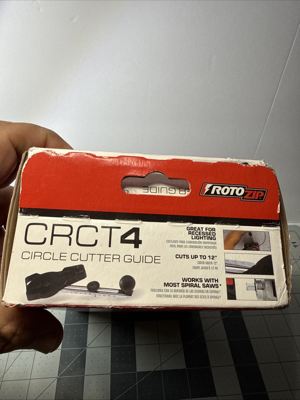 Rotozip 12" Spiral Saw Circle Cutter Guide Rotary Tool Attachment CRCT4 - NEW