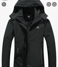 Moerdeng Women's Black Waterproof Mountain Ski Winter Snow Coat Size M NEW