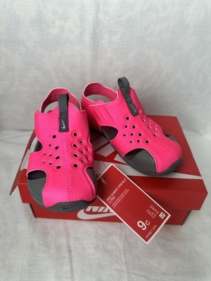 Nike Sunray Protect 2 (TD) Hyper Pink Toddler Girl's Sandals - Size 9C NEW