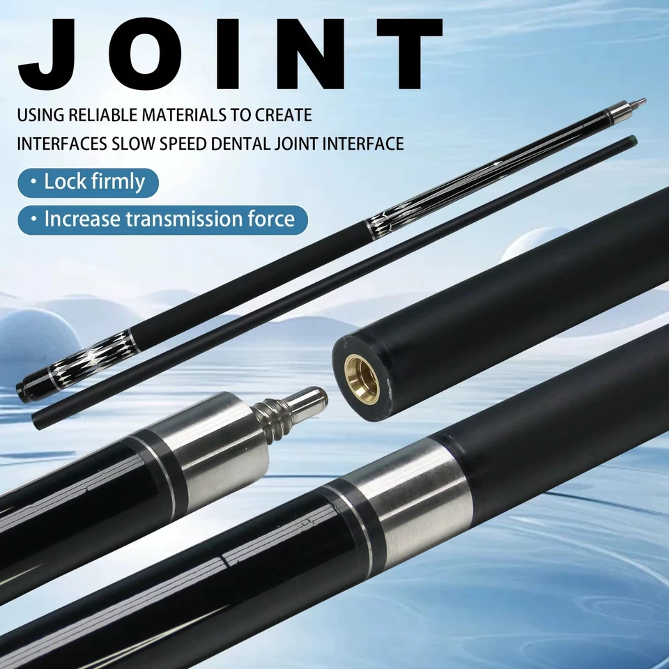 Carbon Fiber Billiard Pool Cue Stick 12.5mm Snooker Set with Bag Pool Games - Image 3 of 4