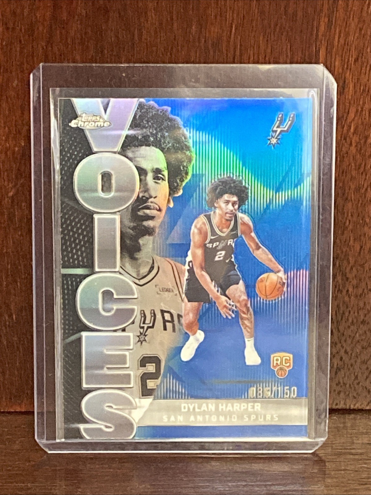 2025-26 Topps Chrome Basketball Dylan Harper Rookie Insert Voices Blue /150