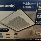 Panasonic WhisperChoice DC 80/110 CFM Pick-A-Flow Bathroom Exhaust Fan RG-C811A