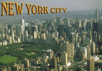 NEW YORK CITY, LUFTBILD ~ GEBRAUCHT ~ VERSCHICKT
