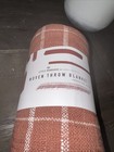 Little Korboose Woven Throw Blanket 100% Cotton 50x60 Taupe White FabFitFun Fall — photo 1