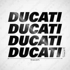 Kit 4 stickers Ducati 10 cm BLACK glossy vinyl sticker tuning fairing
