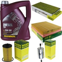 Mann Inspektionspaket 5L Mannol Diesel Tdi 5W-30 FüR Opel Vectra C Caravan
