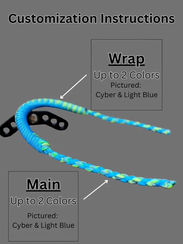Custom Archery Bow Wrist Sling | Adjustable for Compound Bows | Paracord - Image 4 of 4