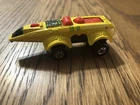 1978 HOT WHEELS SPEED MACHINES SPACER RACER RESCUE YELLOW 3" DIECAST CAR W/ RED