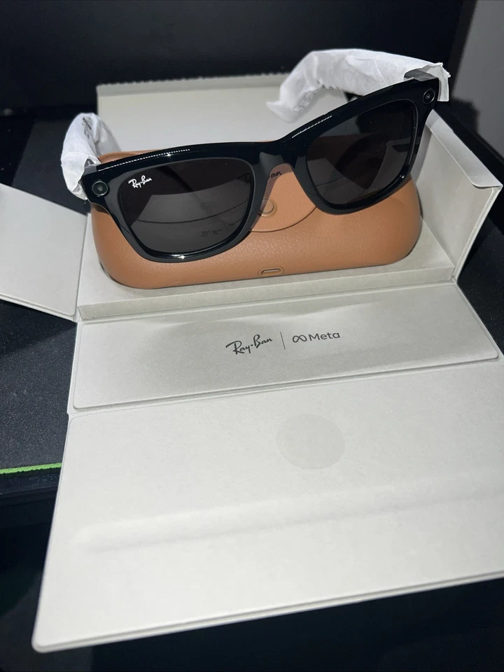 Ray-ban Meta Gen 2 RAY BAN Meta RW4012 Wayfarer GEN 2 - 601/71 - Noir/Vert G15 - Photo 4/4