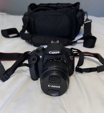 Canon EOS Rebel T5 Camera Body DS126491 with Battery and Charger, Case 2 Lenses