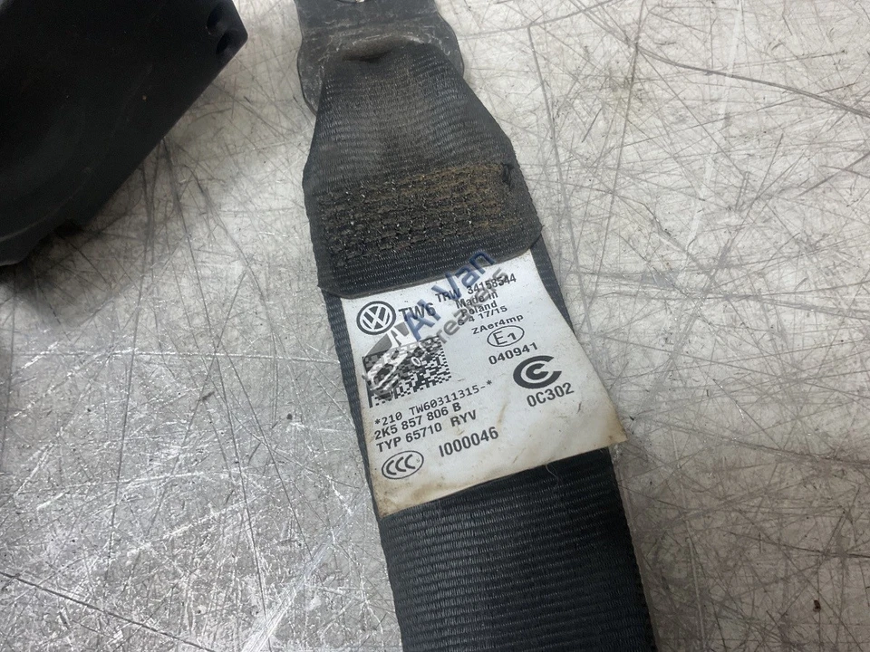 Cinturón de seguridad delantero derecho VOLKSWAGEN CADDY C20 TDI 2015-2020 2K5857806B Foto 2 de 4