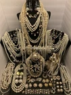 Huge-estate-jewelry-Lot-Junk-Redesign-Craft-Faux Pearl- Costume-6+lbs