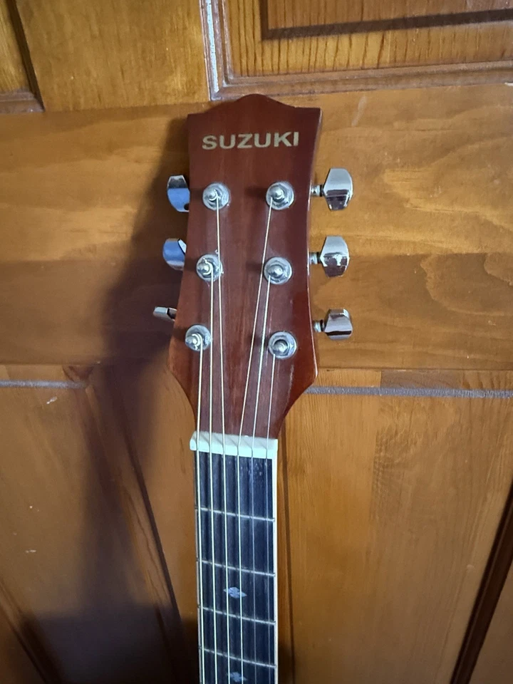 SUZUKI Acoustic Guitar SUA-D Folk Country Western Guitar - Image 3 of 4