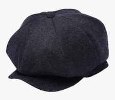 Spring Autumn and Winter Octagonal Hat Women Wool Beret Dad Felt Ivy Cap Size M