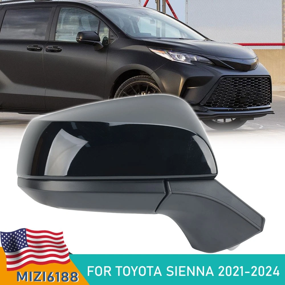 For Toyota Sienna 2021-2024 Right Passenger Side Mirror w/ Heated & Blind Spot