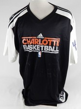 2010-11 Charlotte Bobcats Garrett Temple #41 Game Used Black Shooting Shirt 2XL4