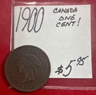 Photo of a 1900 Canada Large Cent from an eBay listing that sold on Jul 11, 2026