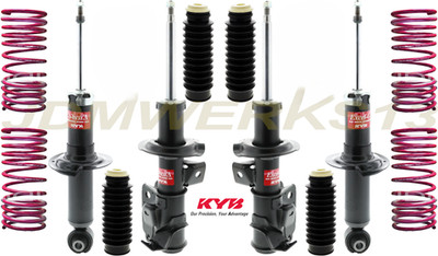 KYB 4 STRUTS VOGTLAND LOWERING SPRINGS DUST BOOTS KIT for SOLARA 99 00 01 02 03