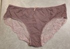 Sexy Nylon Lace Back Brief Purple Panties XL — photo 1