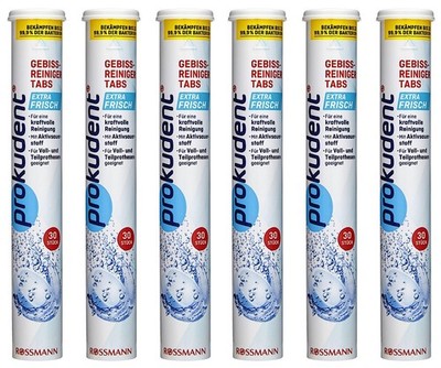  prokudent Gebissreiniger Tabs extra frisch Zahnersatz Reinigungstabletten6x 30 