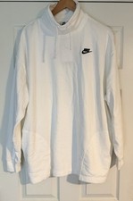 NWT Nike Mock Neck Oversized White Classic Sweater Pullover Women  s Large