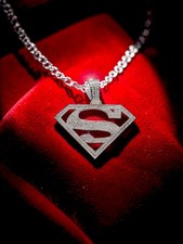 Iced Out 925 Silver CZ Shield Biker Pendant 13.7g Unisex New