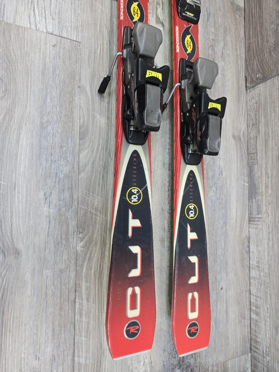 スキー Rossignol SL Y-cord Ski marker comp30 Rossignol Cut 148 cm 10.4 Skis With Marker M34 Bindings Red Yellow
