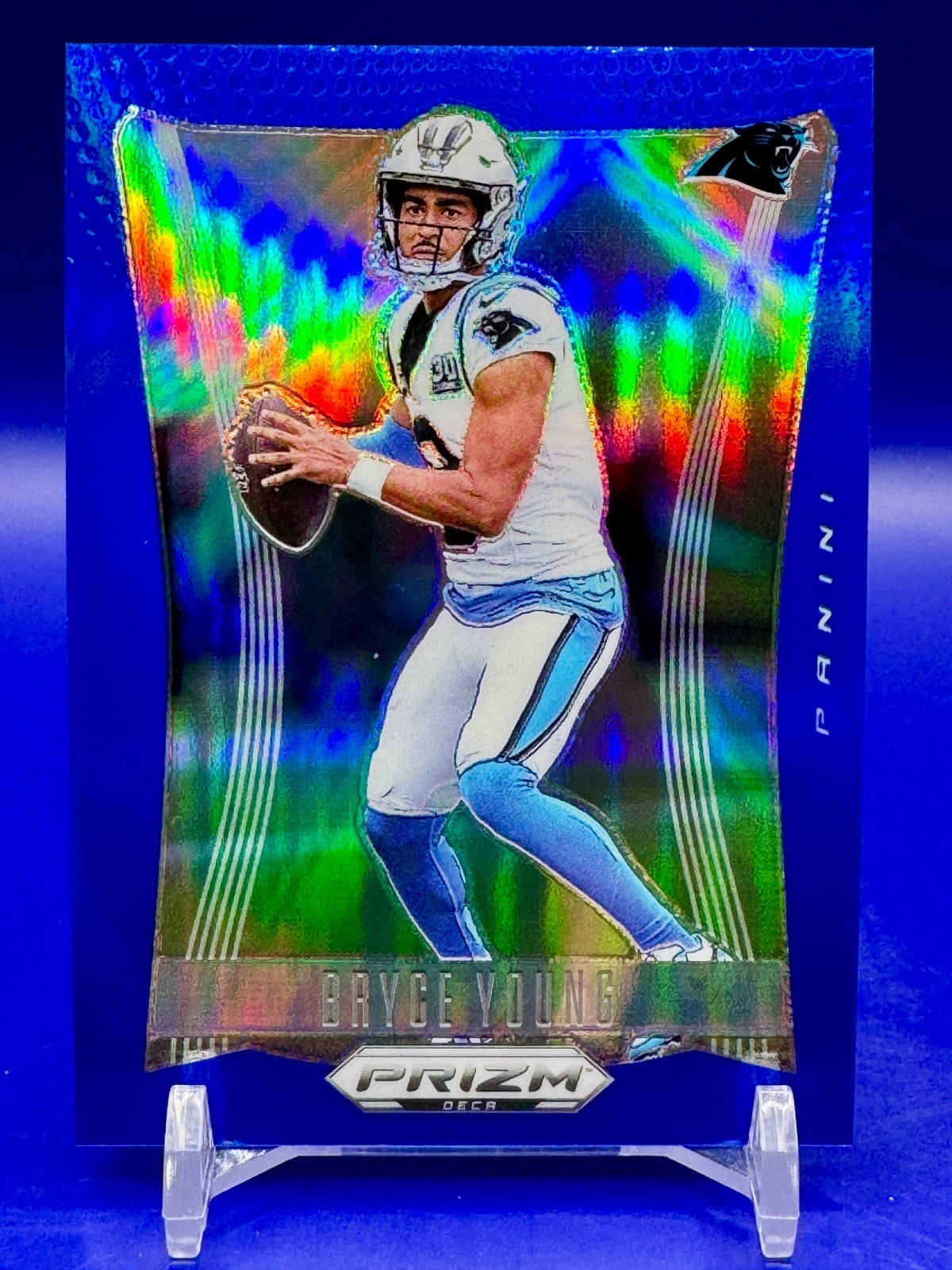 2024 Panini Prizm Deca Bryce Young #41 Blue Prizm Color Match 129/149 Panthers