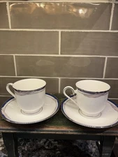 Lenox Calling Debut Collection Set Of 4 Pieces 2 Cups 2 Saucers 