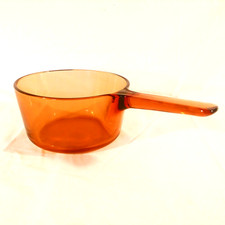 Vision Ware Amber Sauce Pan V-15-B Corning 1 1/2 Quart France Made