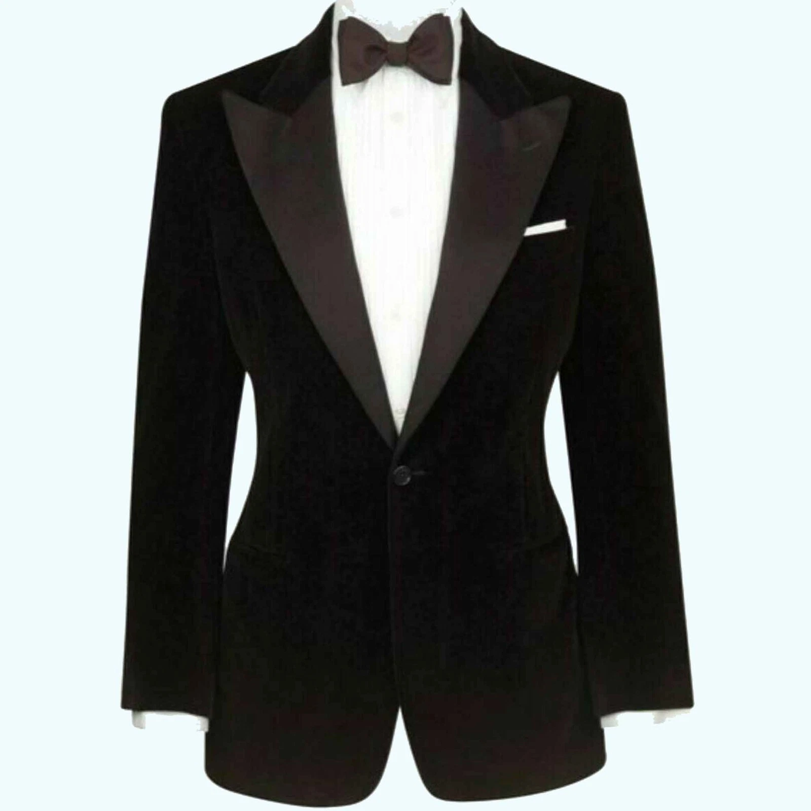 Mens Classic Black Velvet Blazer Designer Party Wear Wedding Dinner Blazer