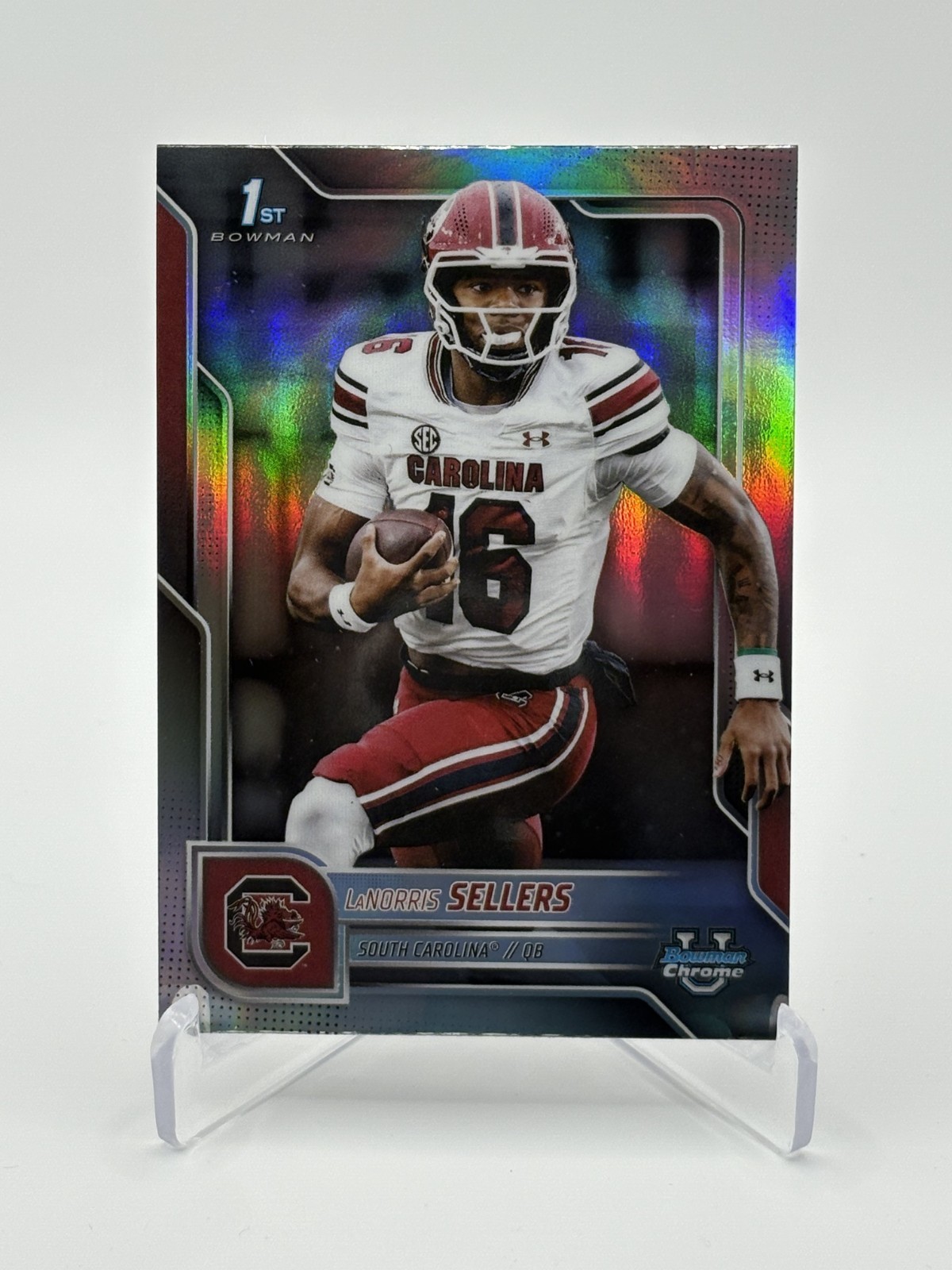 LaNorris Sellers 2025 Bowman Chrome U Refractor 1st #168