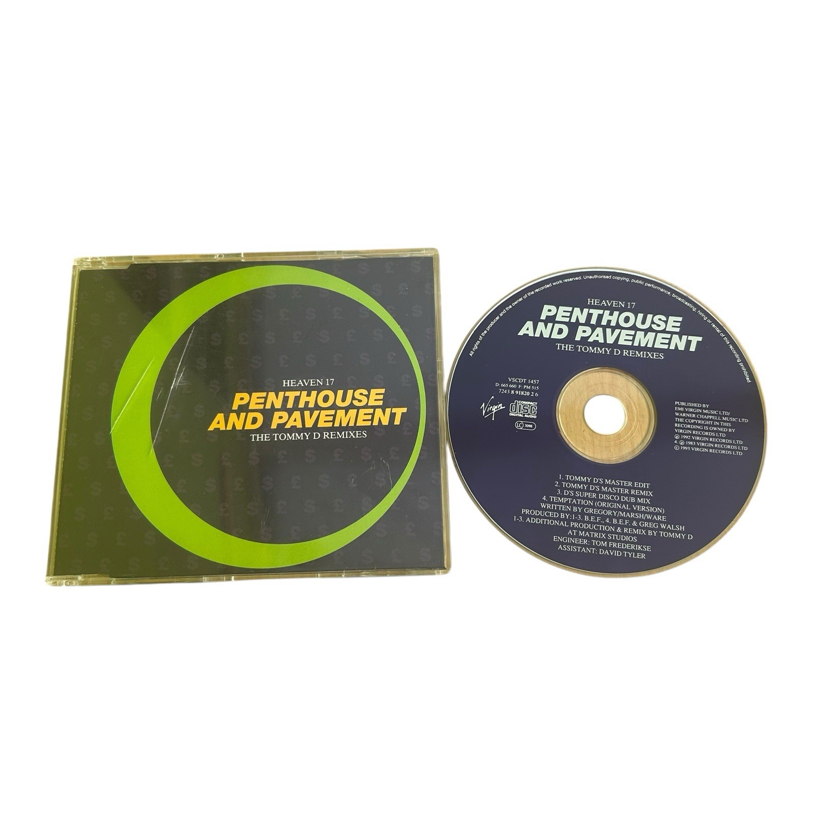 Heaven 17 - Penthouse And Pavement [The Tommy D Remixes](4-Track CD Single 1993)