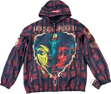 Members Only Jacket Medium HBO Game of Thrones House of Dragon Windbreaker NEW