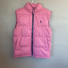 US Polo Assn Mens Small Puffer Jacket Gray Lo...